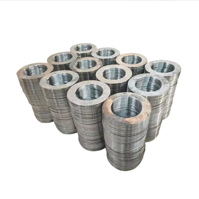 Stock Investment Casting Lost Wax Casting Carbon Steel Alloy SS304 Iron Long Welded Neck Forged Threaded Blind/Slip on/Socket/Flat Plate/Wn/So/RF/FF Pipe Flange