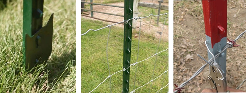 فشركة الصلب الأمريكية مرصعة T Post مجلفنة / Fence Post 90cm