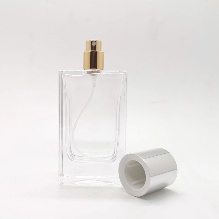 Ancy Wholesale/Supplier Empty Rectangle Flacon Parfum 30ml 50ml 80ml 100ml Packaging Perfume Spray Glass Bottles