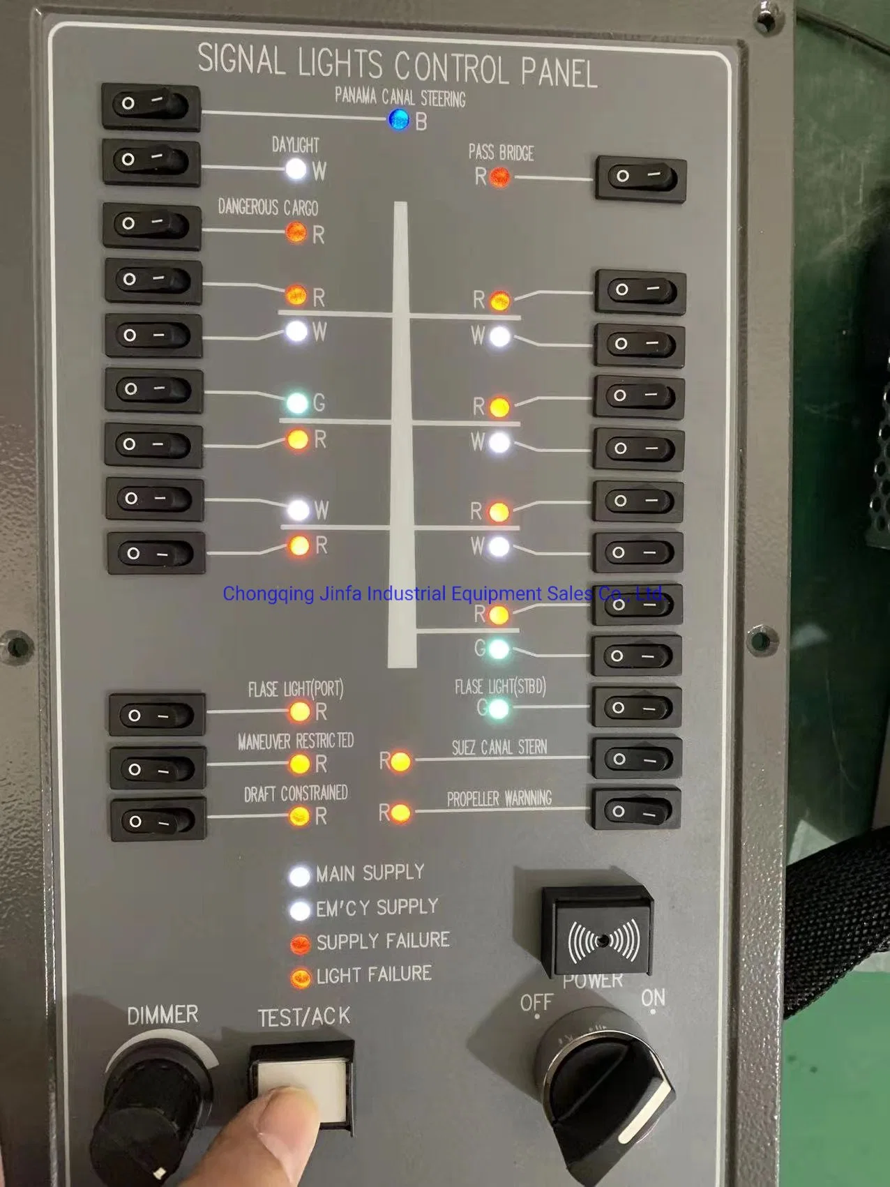 Vessel Navigation LED Lights 25 Channels Alarm Control Panel