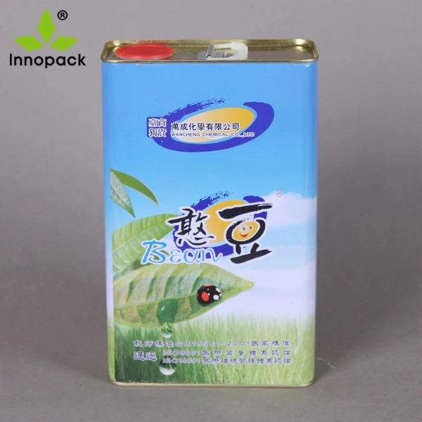 3L Square Metal Tin Container for Peanut Oil or Olive Oil with Cap