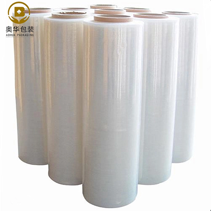 Protective 23 Micron Stretch Film for Pallets Acrylic Sheet LLDPE Hand Pre-Stretch Pallet Wrap Film PE Polycarbonate Film Roll