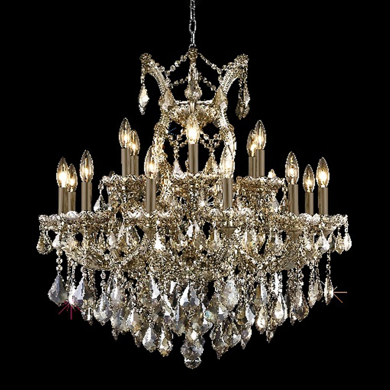Venda por grosso de Iluminação Interior LED Profissional Vela decoração clássica Maria Teresa banquete de núpcias Lustre