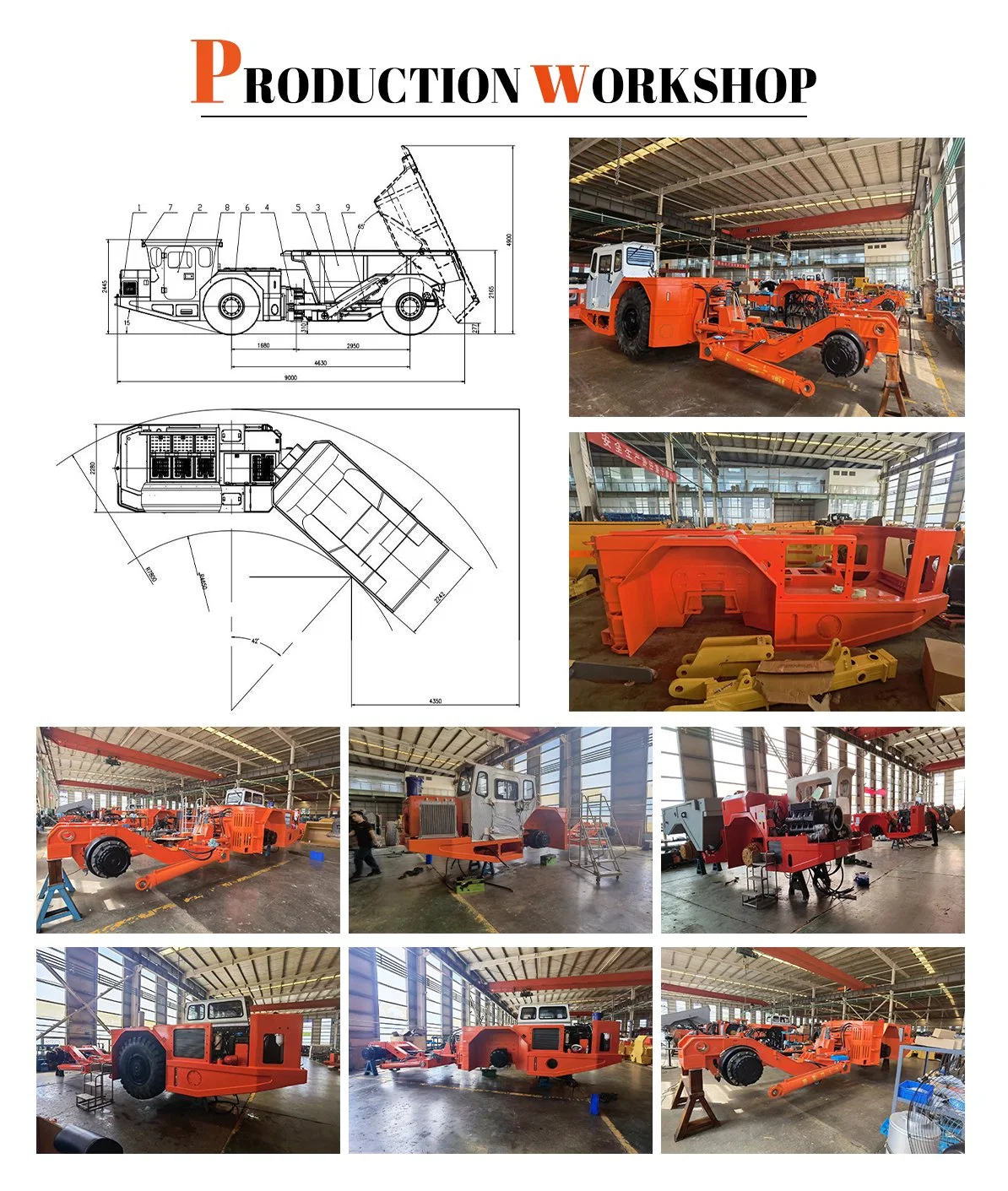 Yk20 Wholesale Diesel Underground Mining for Gold Mining