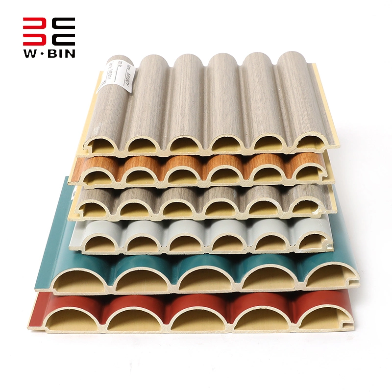 PVC WPC Fluted Wall Panel Interior Decoration Material Eco Friendly Wholesale Price