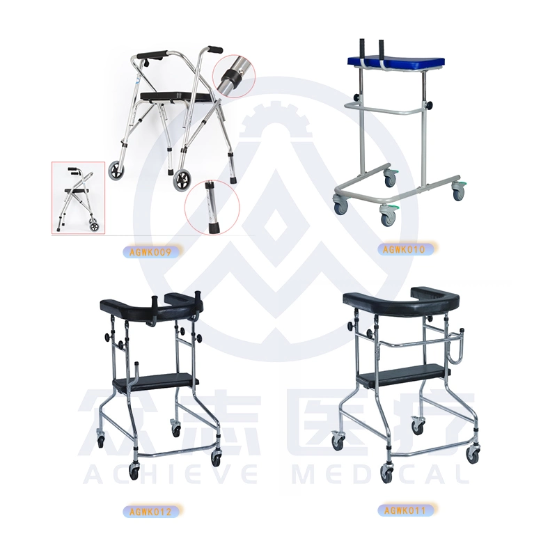 Aluminum Folding Walker with Wheels Forearm Rollator Walkers