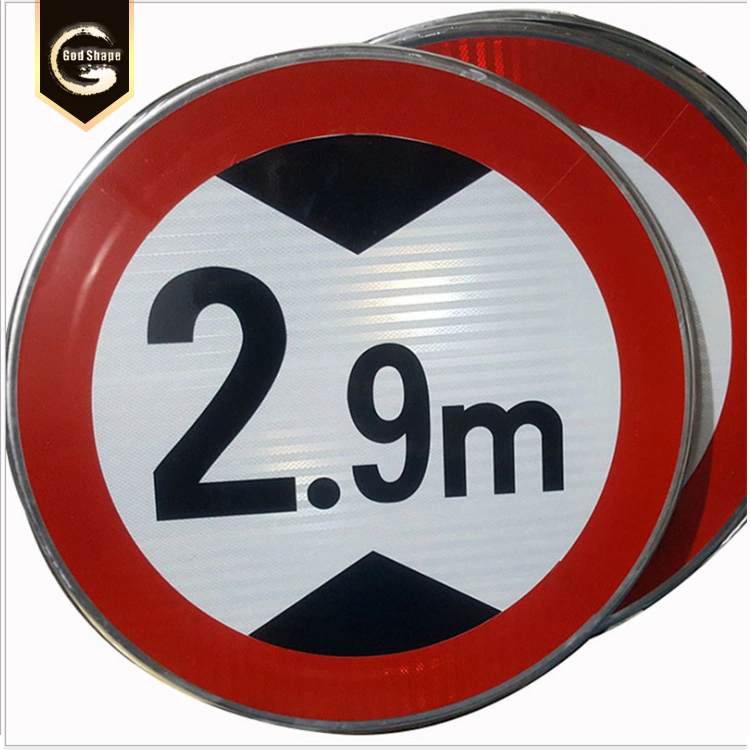 Round Triangle Aluminum Traffic Sign with Super Reflectivew Film