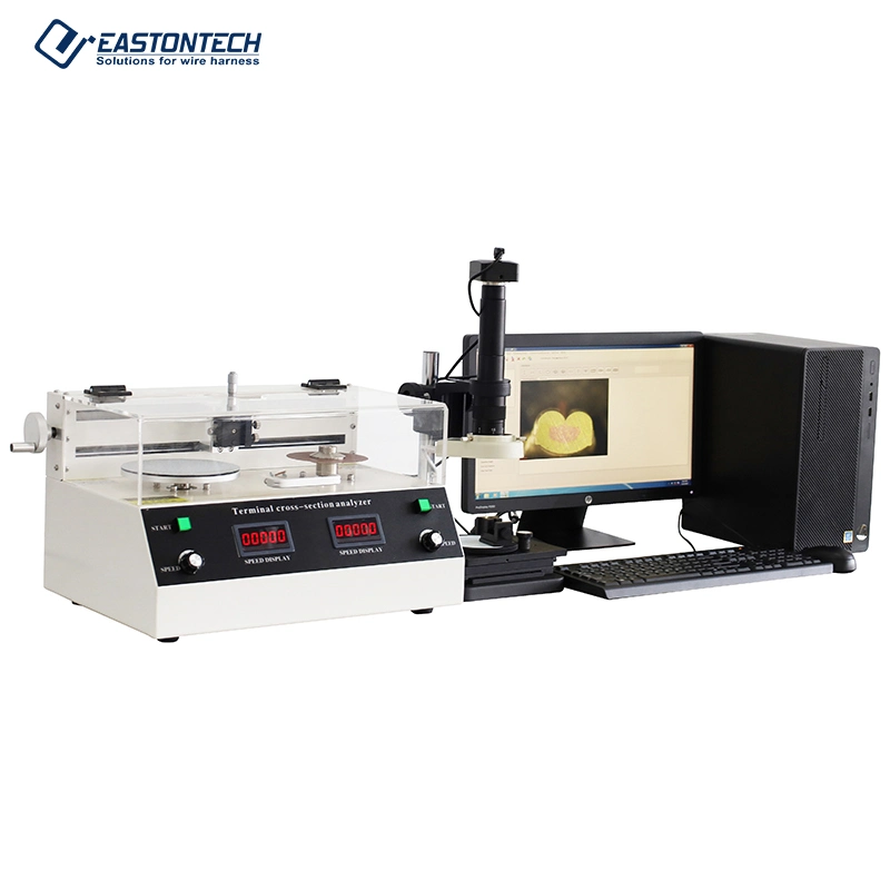 Teste de Bancada do Terminal de Crimpagem de Terminais de qualidade Analisador de Seção Transversal do Sistema de análise de secção transversal da máquina