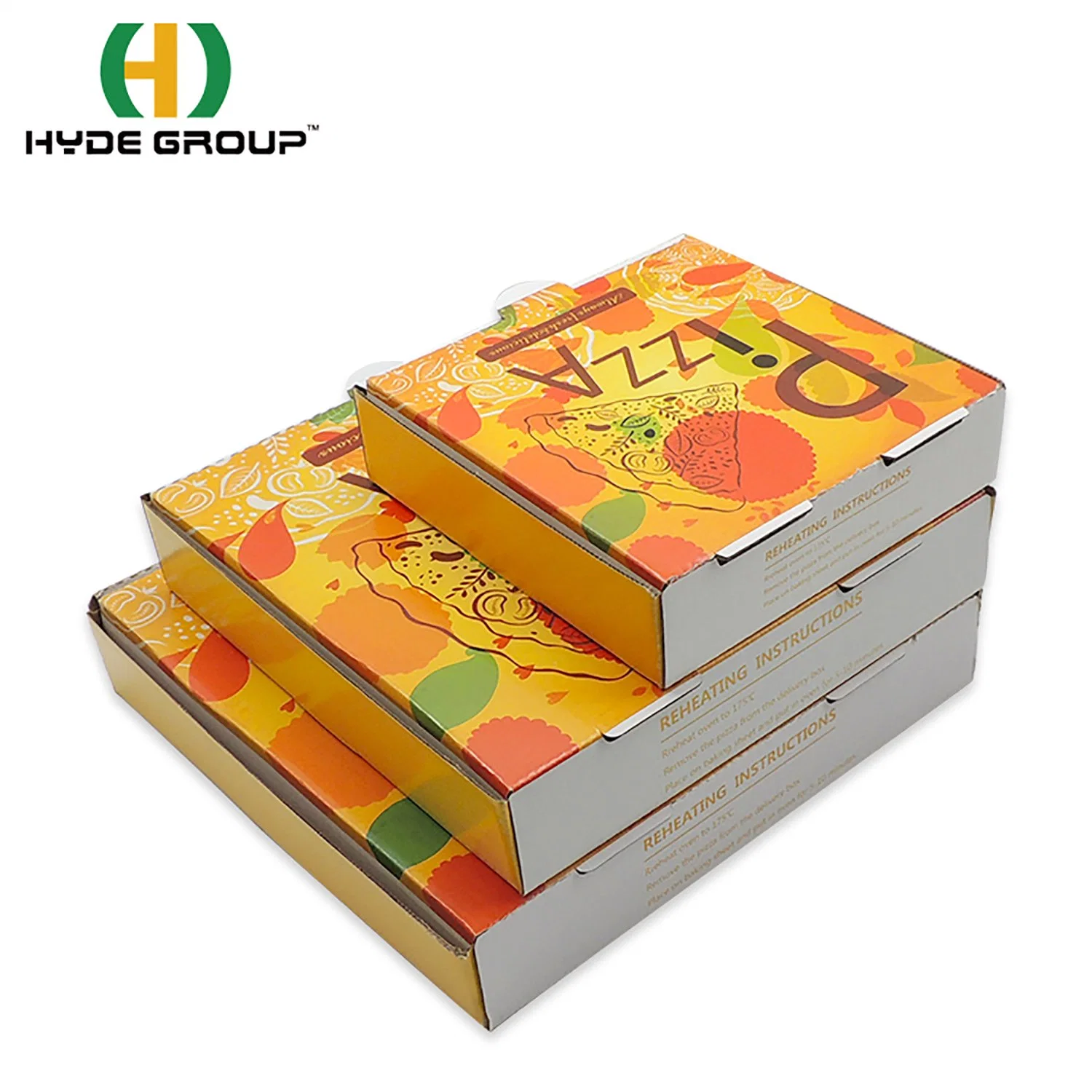 Food Grade Biodegradable Custom Printed Made Pizza Box Packing