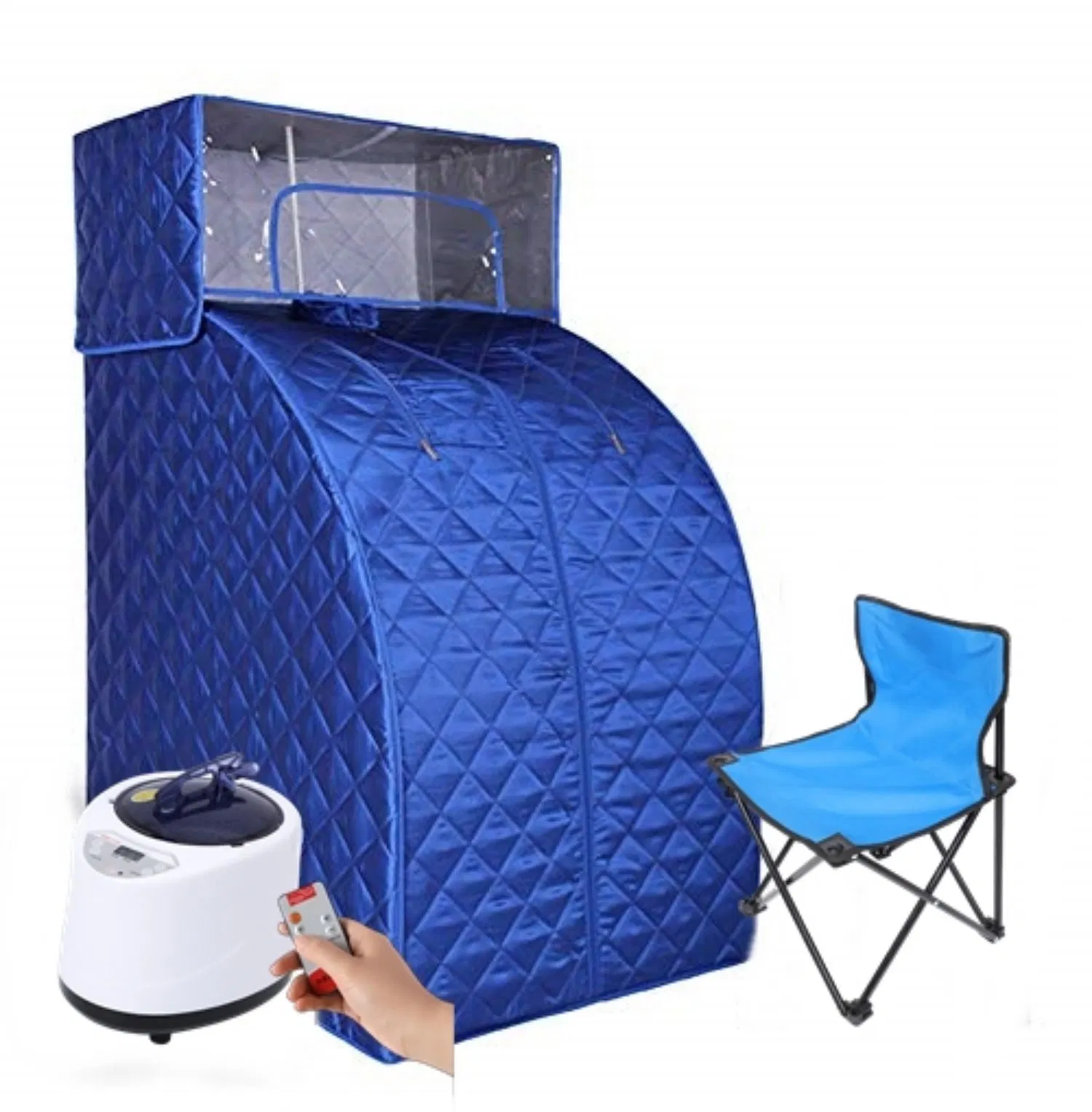 Portable Steam Sauna with Hood Brown Color