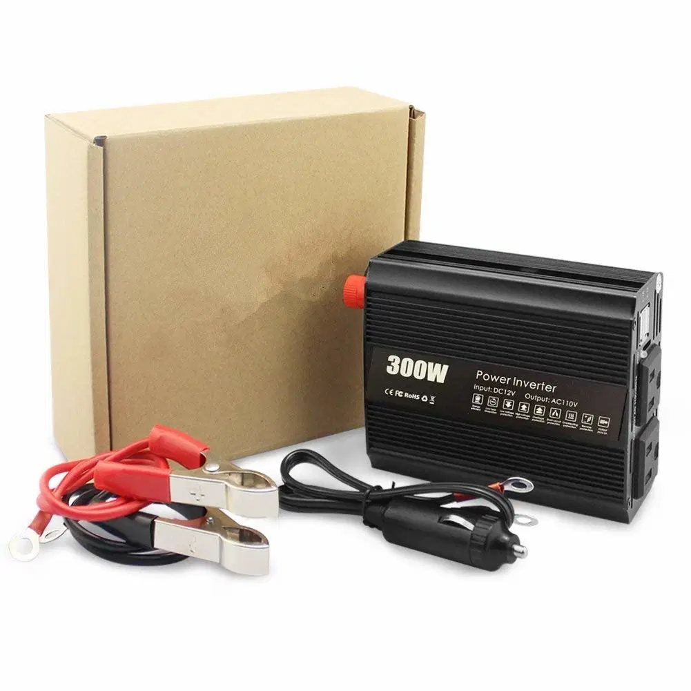 300W Portable Mini Car Use DC to AC Power Car Inverter for PV