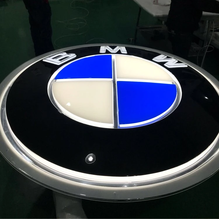 Indoor or Outdoor Acrylic 3D Molded Vacuum Forming and Chrome Coating Car Dealership Signage