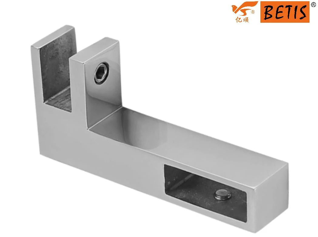 Shower-Glass Bathroom Pipe Fitting 316-Stainless-Steel Fixed-Panel to Support-Bar Connector