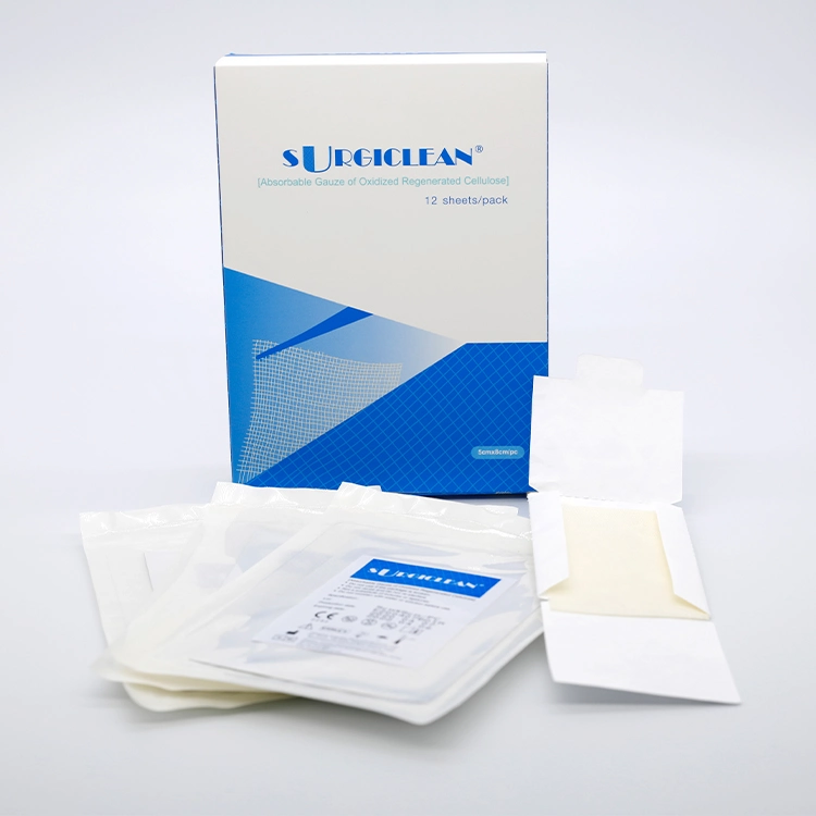 CE Marked Surgical Absorbable Gauze Oxidized Regenerated Cellulose for Wound Dressing