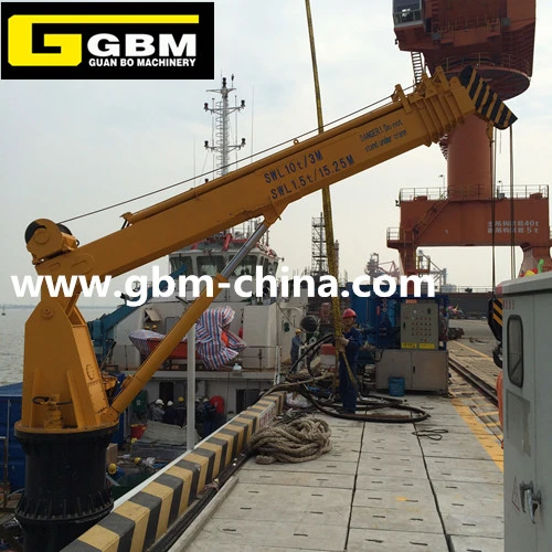 Overbarge Cargo Ship Vessel Electric Hydraulic Pump Motor Marine Crane