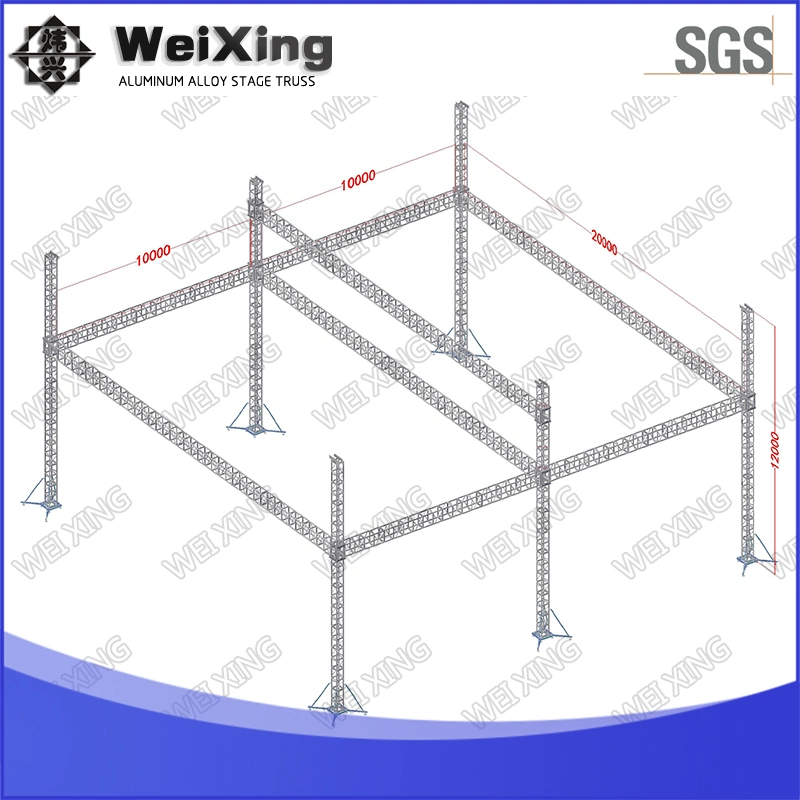 66ftx66ftx39FT, Best Price Exhibition Roof Tower Top Line Speaker Array Square Truss Speaker Truss Spigot Truss Aluminum Truss