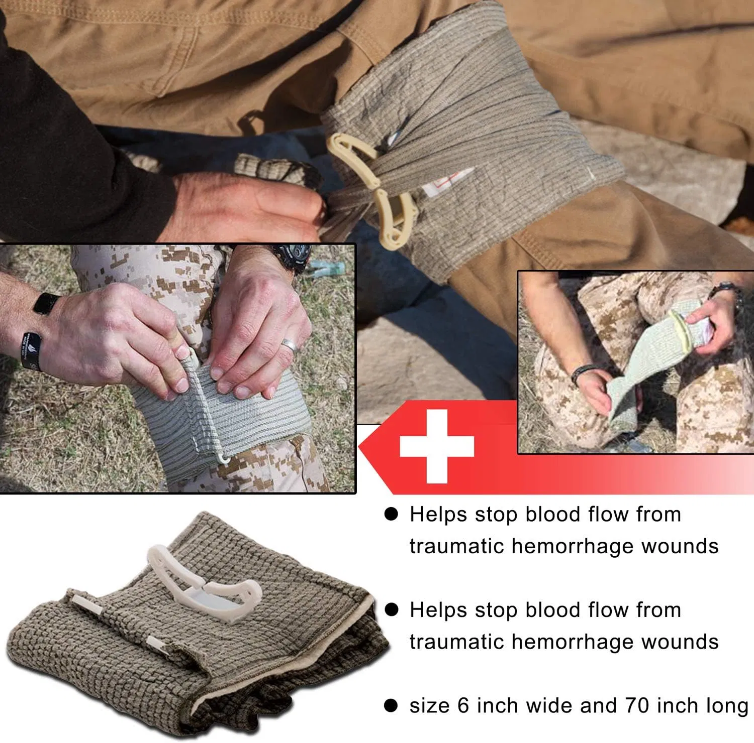 Multi Purpose Portable 26 EMT Trousse de premiers soins tactique avec bandage de traumatisme et garrot