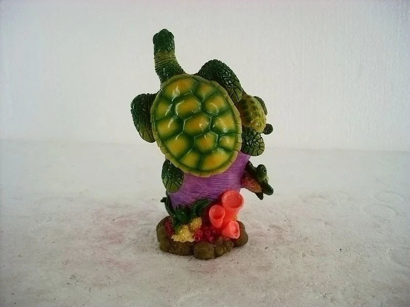 Cute Resin Turtle Pen Holder para Escritorio Organizador Decoratio