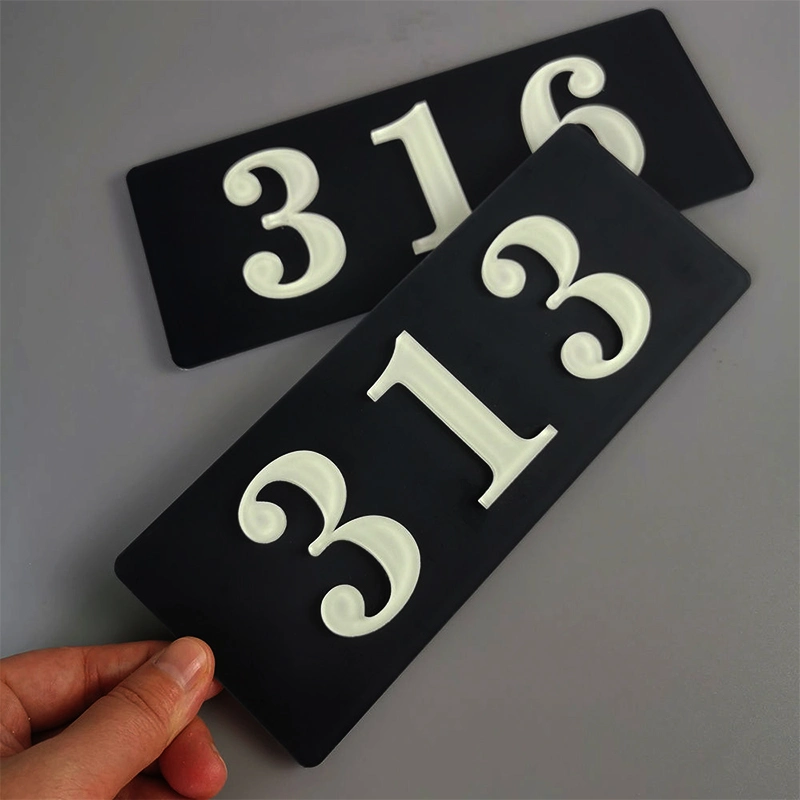 UV Printed Acrylic Sign 3D Effect Building Floor Indication Display