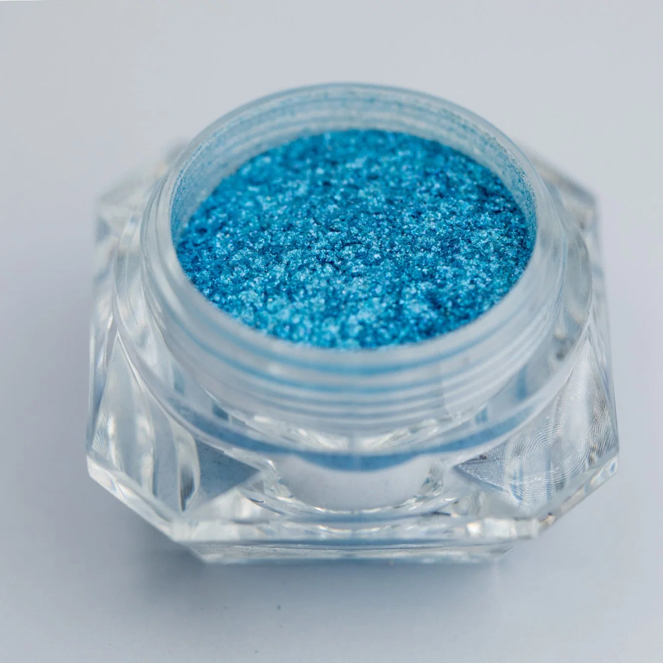 Los pigmentos de brillo perlado cosméticos Diamante efecto D671b de pigmento de hojuelas de vidrio sólida azul de Prusia en plásticos, impresión, cosméticos y pigmentos de recubrimiento