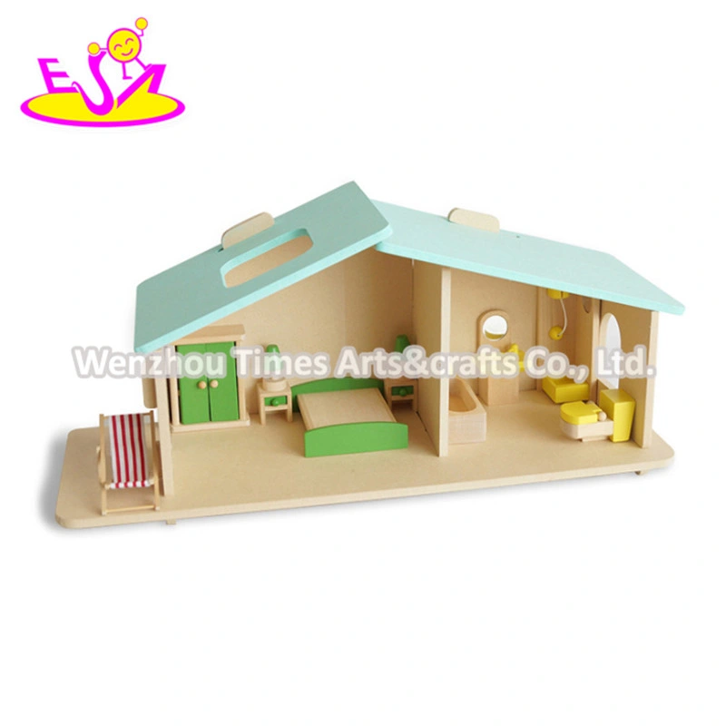 2020 New Fashion Play Wooden Small Toy House for Kids W06A391
