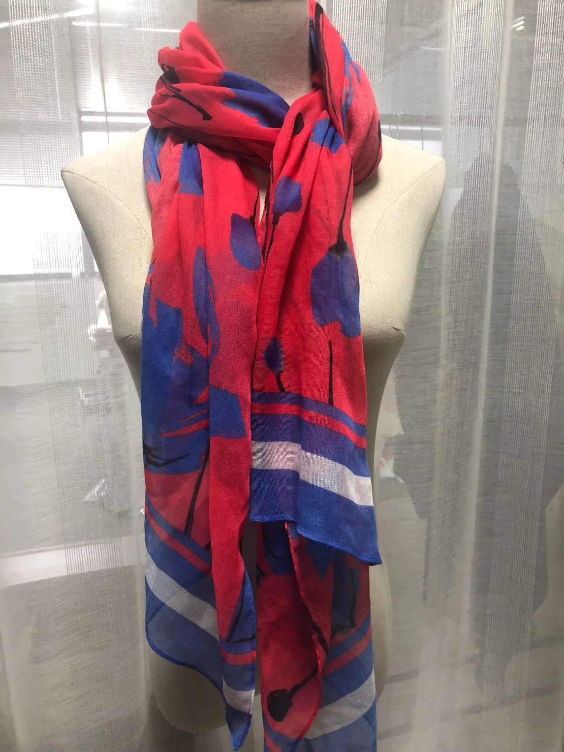 Digital Printing Custom Print Wool Like Scarf for Lady