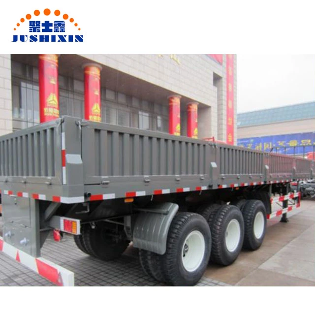 New 3 Axle Dropside/Side Wall Semi Trailer for Variety Transport Purpose