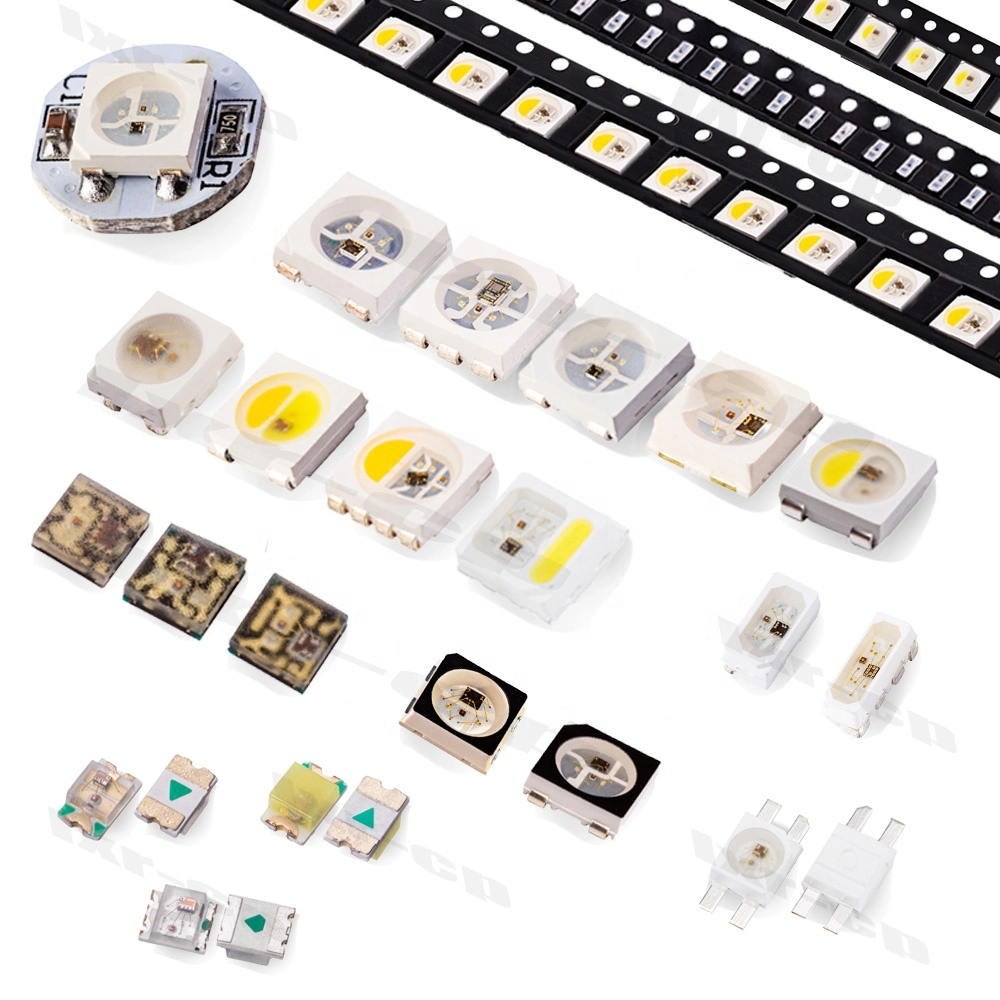 Smart IC direccionable Buit-en 1515 2020 2427 4020 3535 5050 RGBW RGB WS2812 SK6812 SK6813 WS2813 SK9822 Chip LED programable