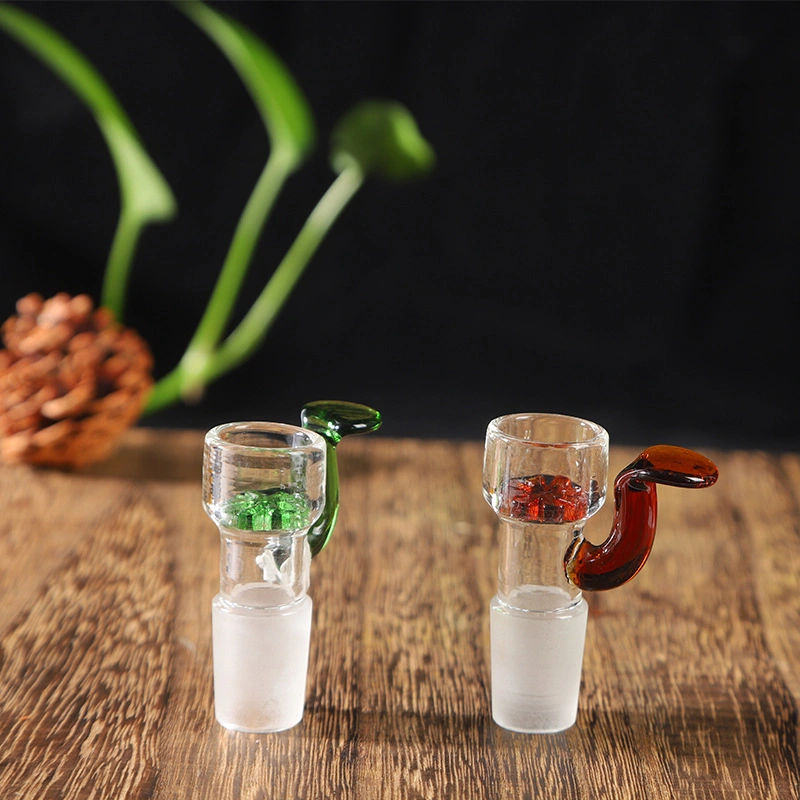 High Borosilicate Glass Bowl Glass Water Pipes Accessories with The Handle Glass Snowflake Filter Tobacco Bowls