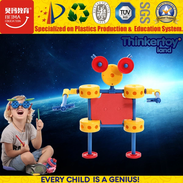 Дети пластмассовых игрушек для настольных ПК интеллектуальной здание из кирпича игрушка