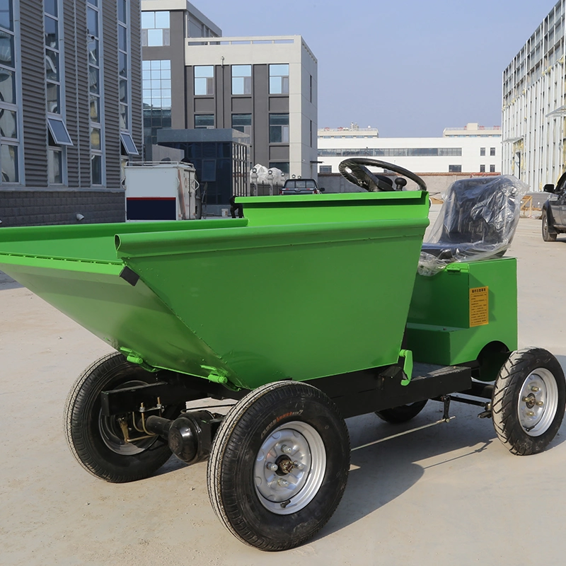 CE Mini Dump Truck for Sale Wheeled Electric Dump Truck Wholesale/Supplier 4 Wheel Drive Hydraulic Mini Dump Truck Fruit Transporter All Terrain Vehicle ISO Certified