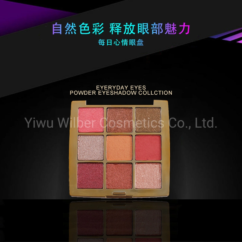 9 Colors Long Lasting Eyeshadow Palette Shimmer Matte and Pearlized