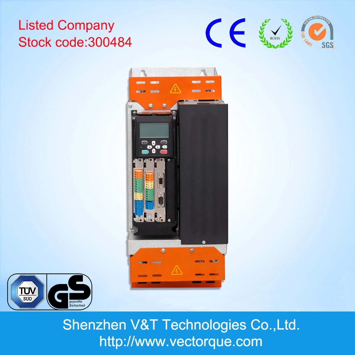 Vts300 7.5kw V/F Vector Torque Control with Encoder Feedback AC Drive