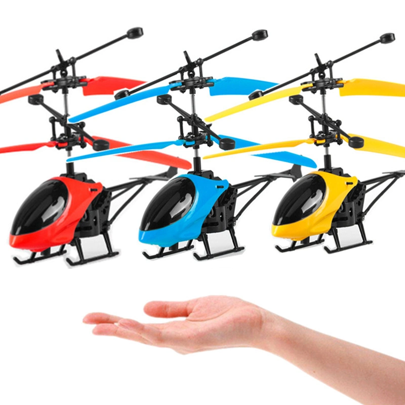 Amazon Hot Sell Mini Induction Toy Planes Helicopter Flying Toys Kids Infrared Sensor Aircraft Toys Children Mini Vehicle Set Toy Mini Helicopter