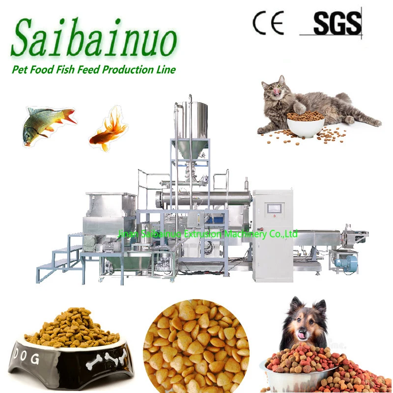 Saibainuo Cat industrial de alimentos para cães Planta de Produção Animal Automática Aquático Pet Food linha de transformação naufrágio peixe flutuantes Pellet Feed fazendo a máquina