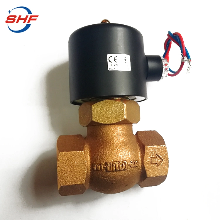 Bronze 2 Way 220V AC Low Pressure 1/2 Compressor Drain Timer Solenoid Valve