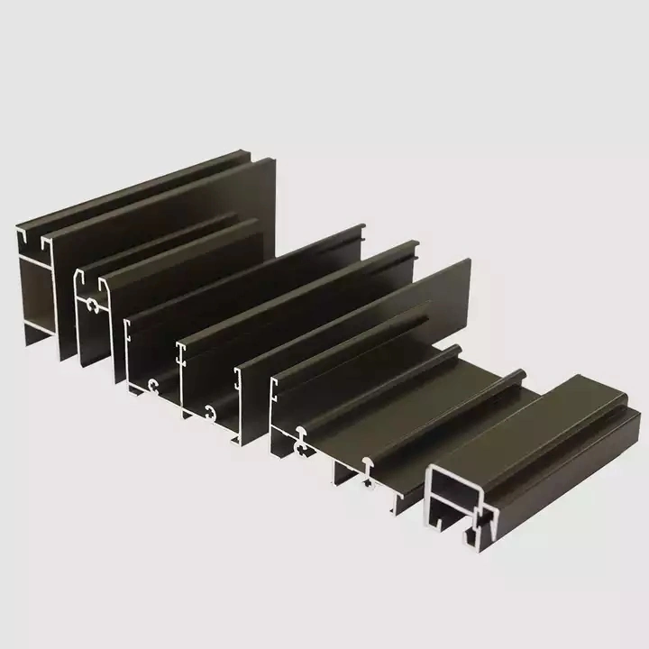 Window Profile Aluminum Sliding Door Frame/Extrusion Profiles for Window Door Section