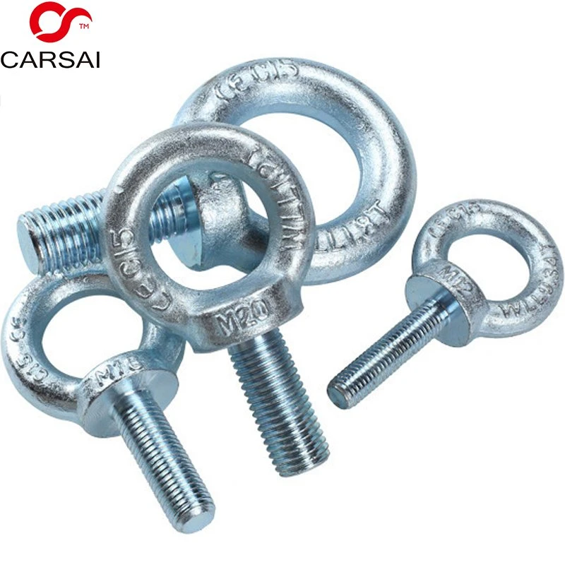 Hook Eye Screws High Strength Galvanized Ring Bolts Lifting Belt Ring Screws Ring Screws Bolt Wholesale Blue Yellow Zinc Plated Carbon Steel