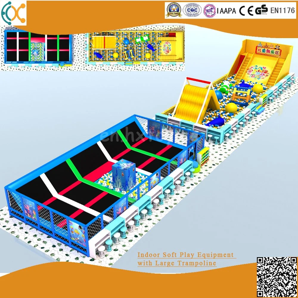 Newest Children Soft Indoor Playground Equipment with Trampoline Park