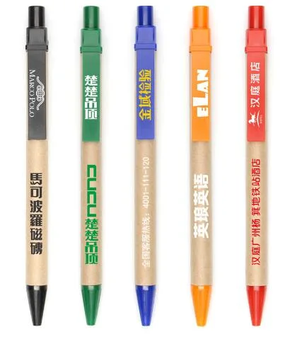 Оптовая торговля бумаги Craft Шариковая ручки с логотипом для рекламных подарков пера