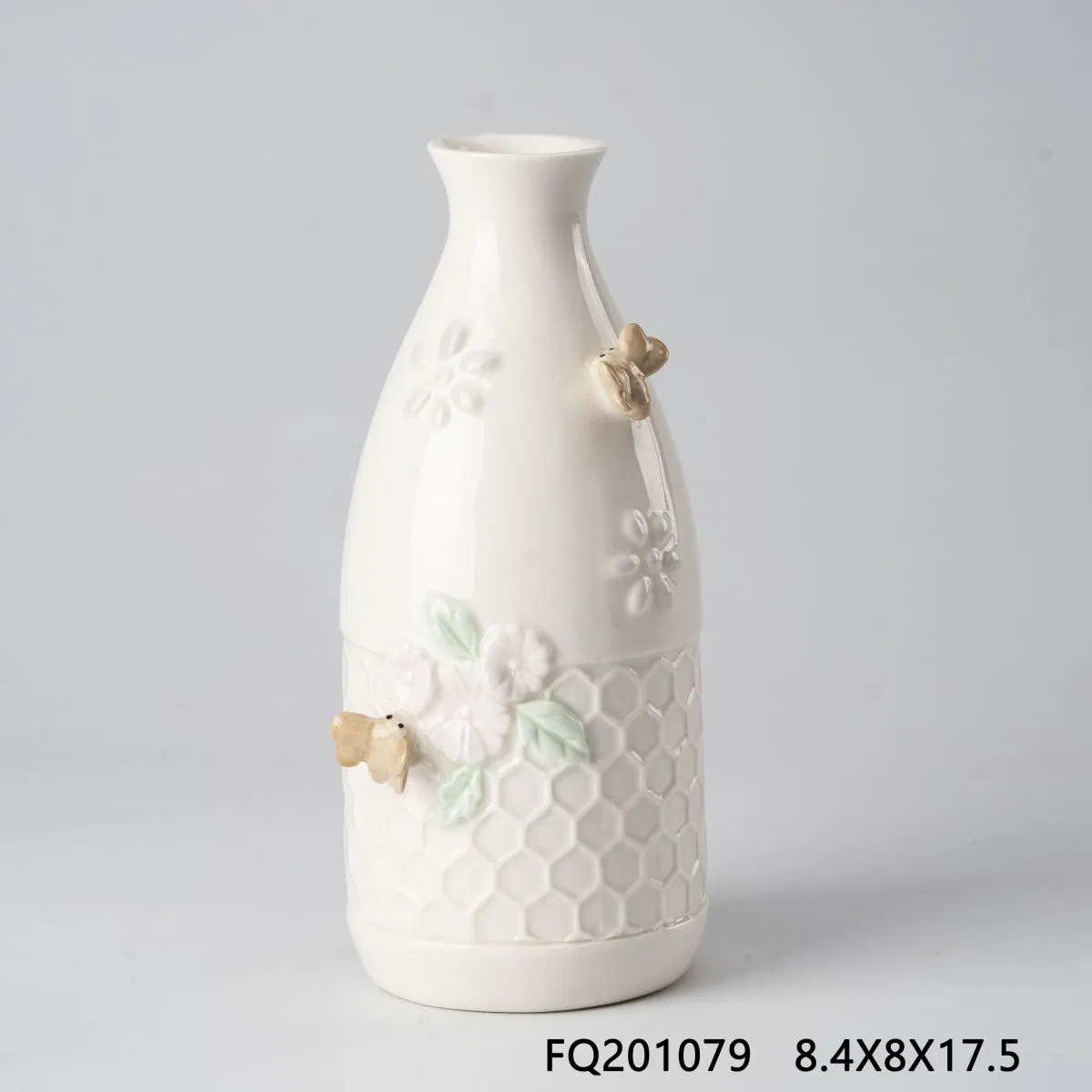 Porcelana jarrón Casa decoración simple creativa Sala de estar China secado Flor arreglo decoración de escritorio
