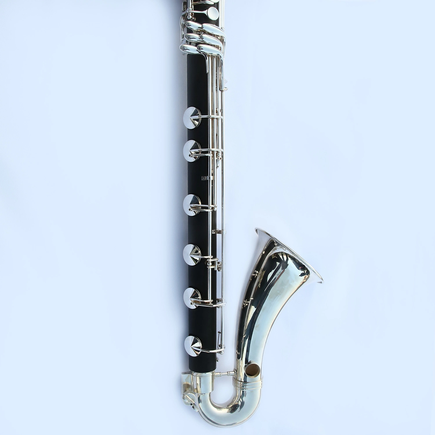 Cheap Bass Clarinet. Low C, Composite Wood, Silver Plated Key Musical Instrument