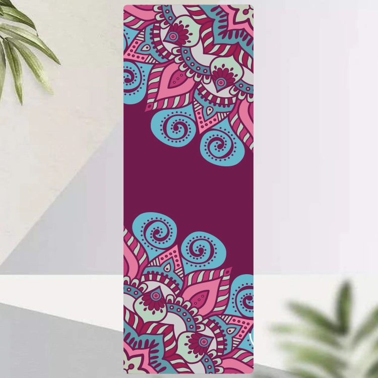 Eco Friendly Anti Slip Foldable 100% Customize Printing Ultra-Thin Anti-Slip Suede Yoga Mat