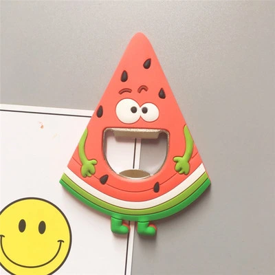 Cute Fruit Bottle Opener Refrigerator Sticker Silicone Opener