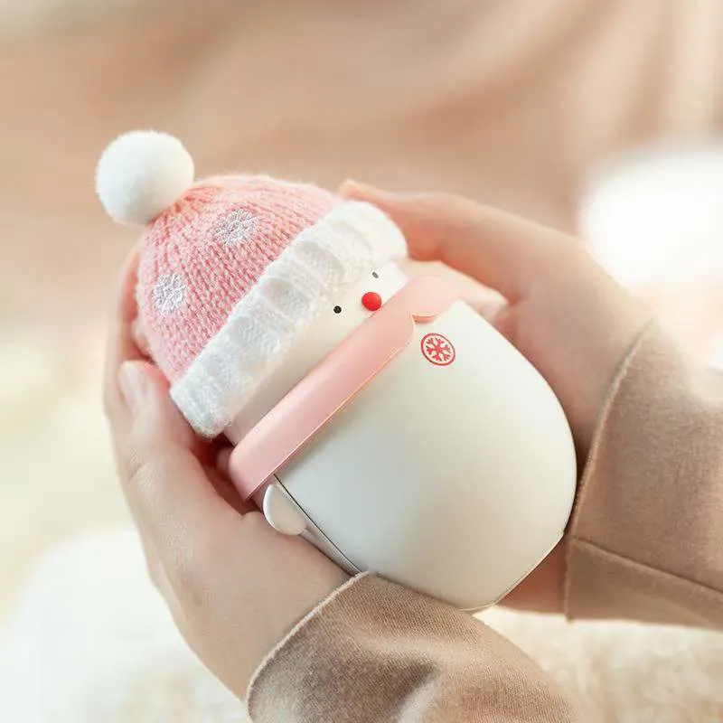 La navidad cálida mano Tesoro, la mano caliente, el muñeco de nieve, la carga de 2-en-1, portátil, regalo, de gran capacidad, más caliente, aire activado el invierno calefacción,,USB recargable,guerra mano