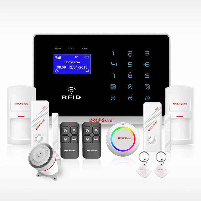 Hot Selling Multi-Language Wolf Guard GSM Alarm System with Voice, APP Control