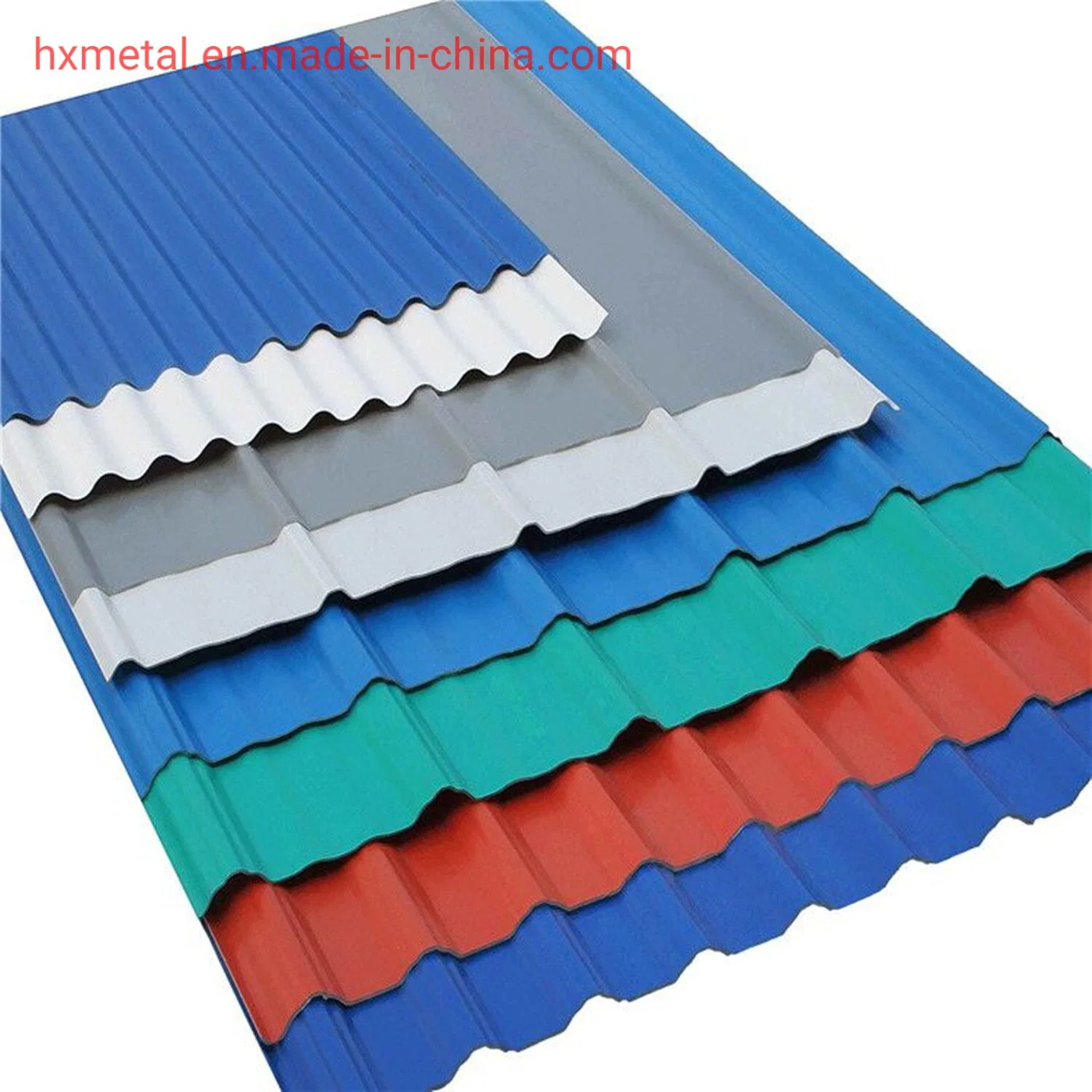 Color Prepainted Corrugated Metal Steel PPGI Steel Roofing Sheet