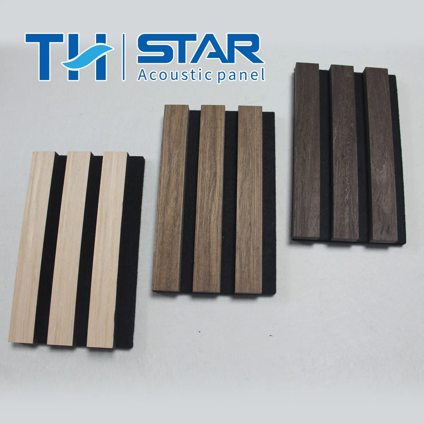 Wood Slat High quality/High cost performance  Wooden Veneer with Fire Resistance Polyester Fiber Board Interior Wall Soundproof Acoustic