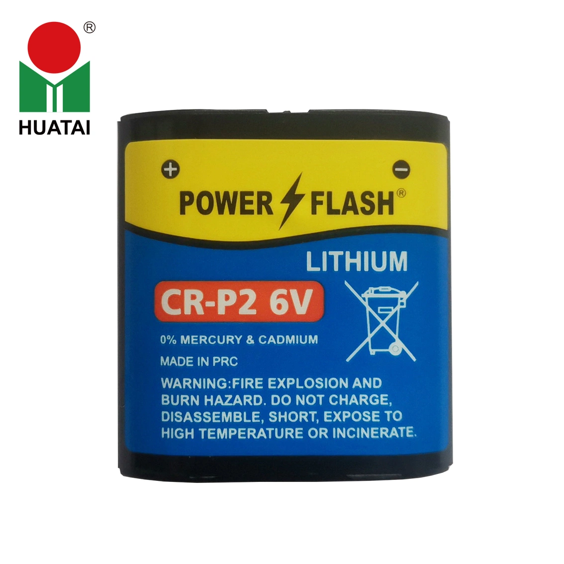 Lithium Manganese Cylindrical Batteries Li-Mno2 Cr-P2 6V