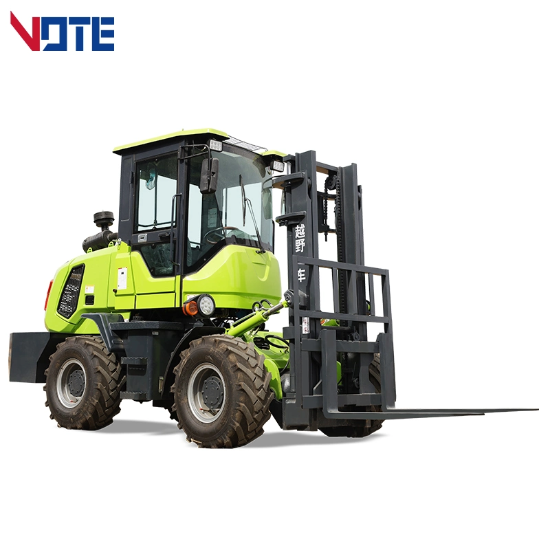 Venta en caliente Forklift Cross-Country a elevación 3-6 metros de altura en el Sitio de construcción y carretera Muddy al aire libre 3 Ton-5 Ton Forklift Para la venta